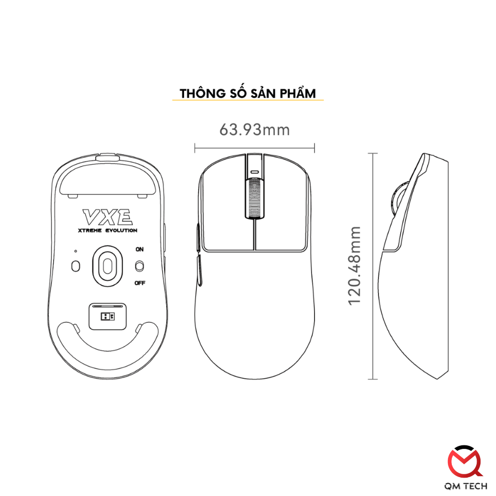 Chuột Gaming Siêu Nhẹ VXE R1 S / R1 SE+ / R1 SE / R1 Pro / R1 Pro Max Wireless - QMTECH STORE | BigBuy360 - bigbuy360.vn