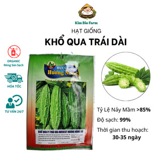 Hạt Giống Khổ Qua Trái Dài Hương Nông - Tỉ Lệ Nảy Mầm Cao, Phát Triển Nhanh