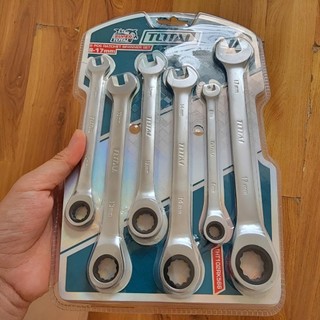 ĐỒ NGHỀ TOTAL Bộ 6 Cờ lê miệng vòng 2 chiều THT102RK566