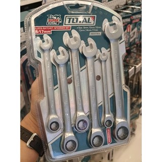 ĐỒ NGHỀ TOTAL Bộ 6 Cờ lê miệng vòng 2 chiều THT102RK566