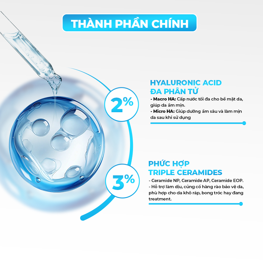 Tinh chất dưỡng ẩm Balance Active Hyaluronic & Ceramides Double Booster 30ml