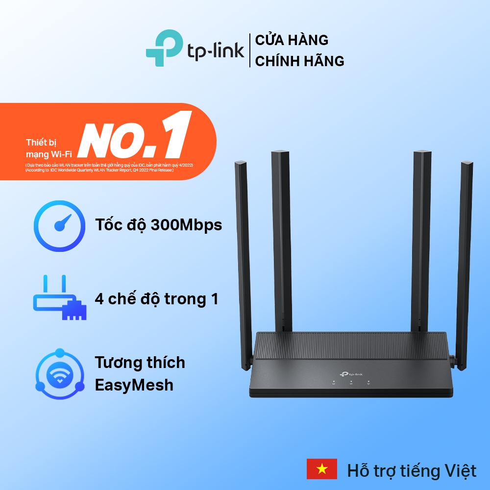 Router WiFi TP-Link TL-WR846N Chuẩn N 300Mbps | 4 Anten, EasyMesh, WPA3 ...