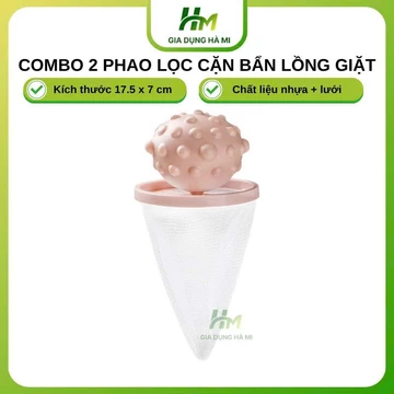Combo 2 phao lọc túi lọc cặn bẩn máy giặt hình bi tròn bóng lưới lọc rác máy giặt phao lọc rác lồng máy giặt