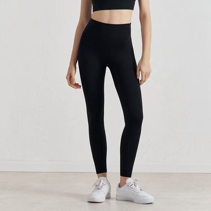 Quần Legging Thể Thao Lưng Cao Màu Trơn Dành Cho Nữ