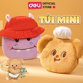 Túi Treo Mini ButterBear x Deli - Túi Mini Hoạ Tiết Gấu Bơ Xinh Xắn  Có Móc Treo Học Sinh Sinh Viên