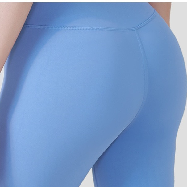 Quần Legging Thể Thao Lưng Cao Màu Trơn Dành Cho Nữ