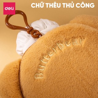 Túi Treo Mini ButterBear x Deli - Túi Mini Hoạ Tiết Gấu Bơ Xinh Xắn  Có Móc Treo Học Sinh Sinh Viên