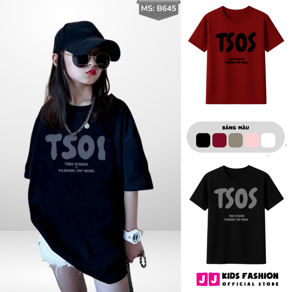 Áo Thun Ngắn Tay Cho Bé Trai, Bé Gái In Hình Năng Động, Cổ Tròn | JJ Kids Fashion