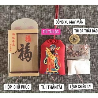 [Rước Lộc] Túi thần tài mở lộc may mắn, Túi chiêu tài đón lộc, giữ tiền của tránh thất thoát [Đã Khai Quang]