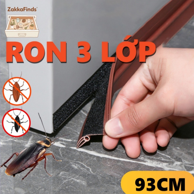 Ron Cửa 3 Lớp】- Giải Pháp Chống Rét Chống Ồn Đỉnh Cao | Ngăn Bụi & Côn Trùng 99% | Dán Một Mặt Dễ Dàng