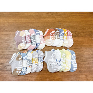 Set 5 đôi tất chống trượt lovely cho bé 0-3y