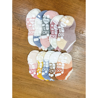Set 5 đôi tất chống trượt lovely cho bé 0-3y
