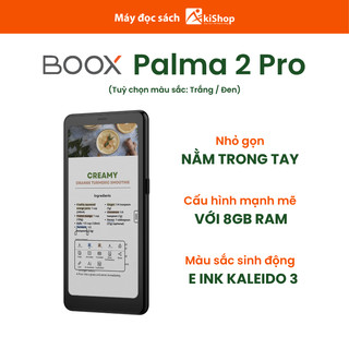 Máy đọc sách màu BOOX Palma 2 Pro chính hãng 6.13" E ink (8GB RAM/128GB ROM) Android 15 - Kho HCM