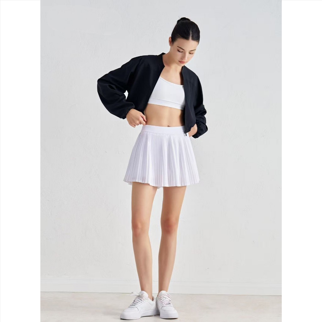 Thể thao Yoga thời trang của phụ nữ eo cao với quần short và túi ở cả hai bên