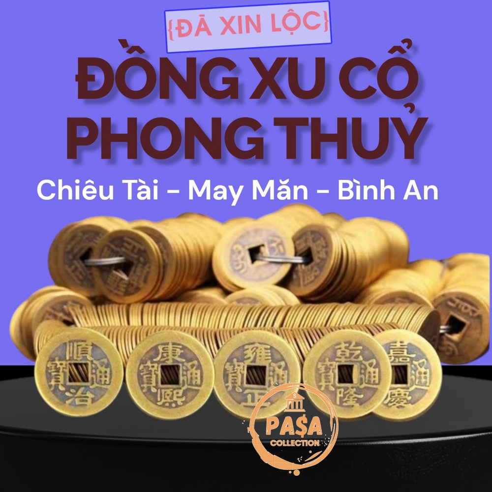 [SIÊU SALE] Đồng Tiền Xu Âm Dương Chiêu Tài May Mắn
