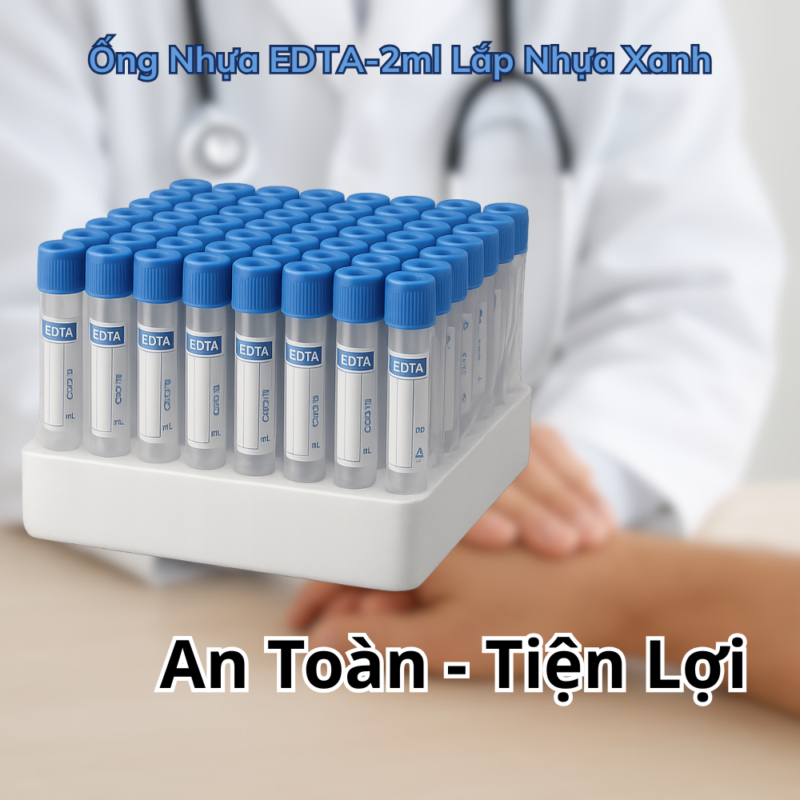 100 Ống chống đông máu edta,klc dùng trong công nghệ prp spa thẫm mỹ viện