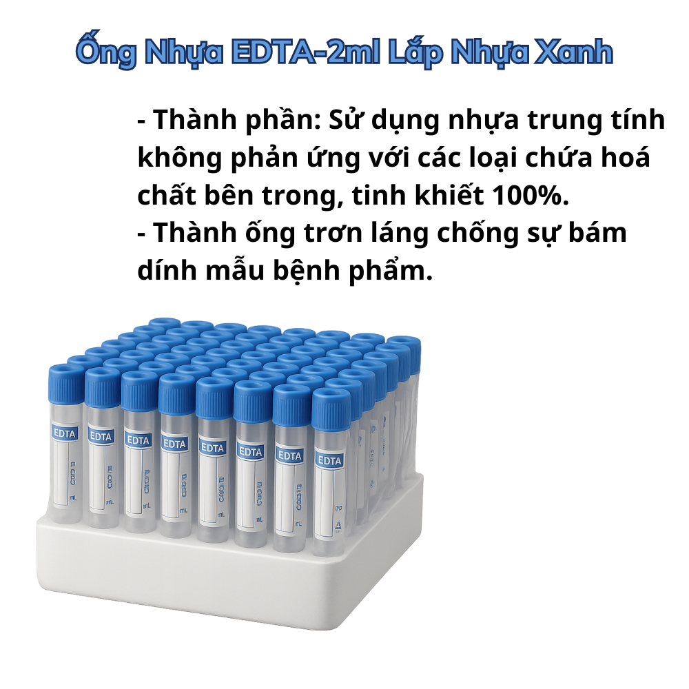 100 Ống chống đông máu edta,klc dùng trong công nghệ prp spa thẫm mỹ viện