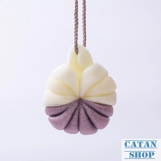 Bông Tắm Bí Ngô Tạo Bọt Mịn Mềm Mại An Toàn Cho Da Nhiều Màu Pastel Dễ Thương, Bông Tắm 2 Màu Bí Ngô