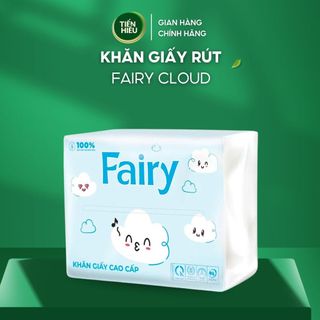 Combo Khăn Giấy Rút Fairy Cloud 4 Lớp Giấy Mềm Mại Thấm Hút Tốt An Toàn Cho Da - 300 Tờ