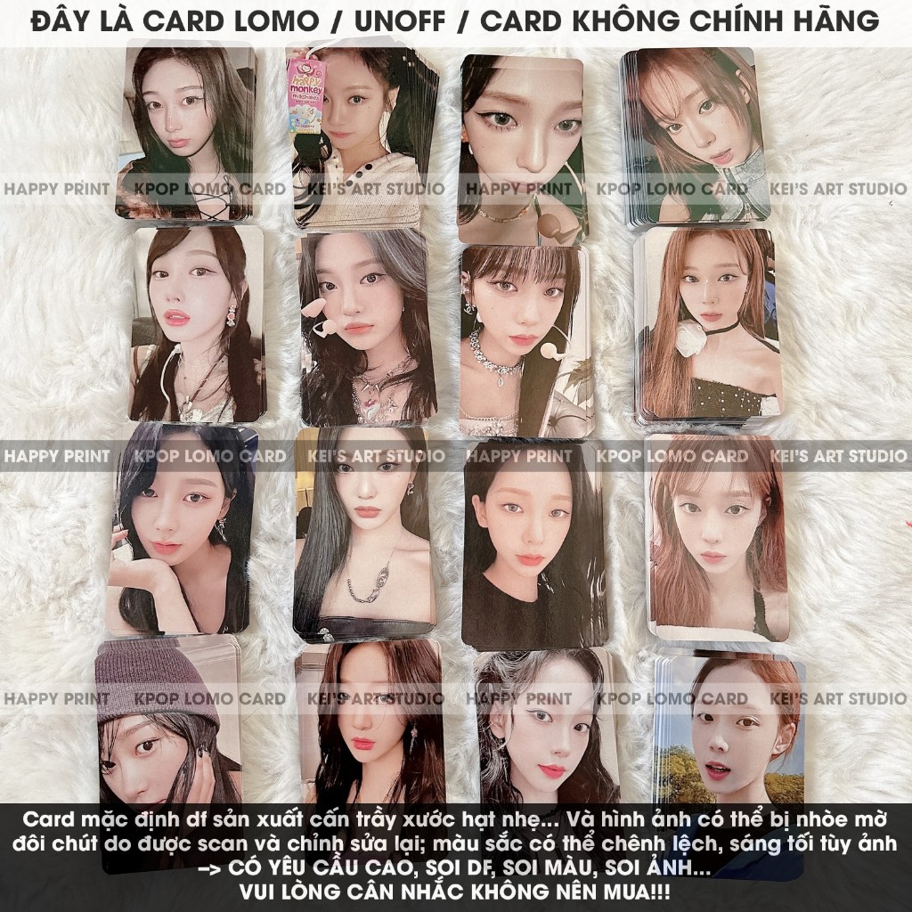 [CARD LOMO] AESPA photocard kỉ niệm 3 năm ra mắt (3rd Anniversary) nhóm: Karina, Giselle, Winter và Ningning
