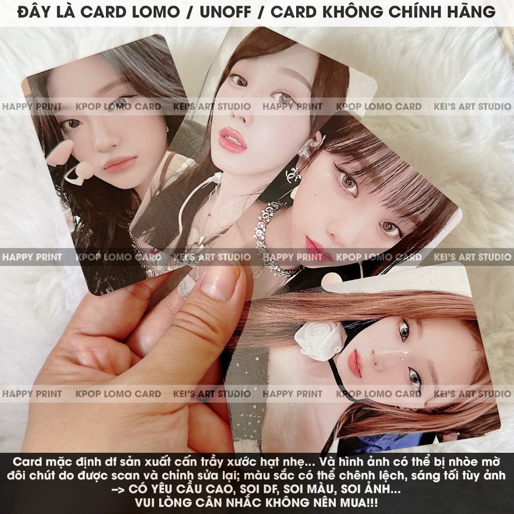 [CARD LOMO] AESPA photocard kỉ niệm 3 năm ra mắt (3rd Anniversary) nhóm: Karina, Giselle, Winter và Ningning