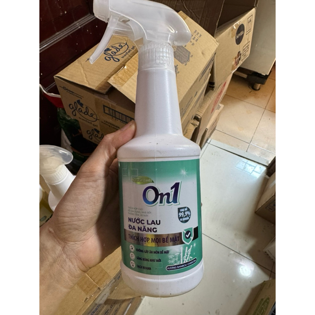 Nước Lau Bếp/ đa Năng / kính On1 Giúp Làm Sạch Bụi Bẩn, Dầu Mỡ, Cặn Bám, 500ml