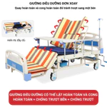 Giường điện đa năng cho người bệnh giúp nâng hạ lưng, chân, lật trái, lật phải, tặng bô vệ sinh bàn ăn cây truyền dịch — ảnh 7