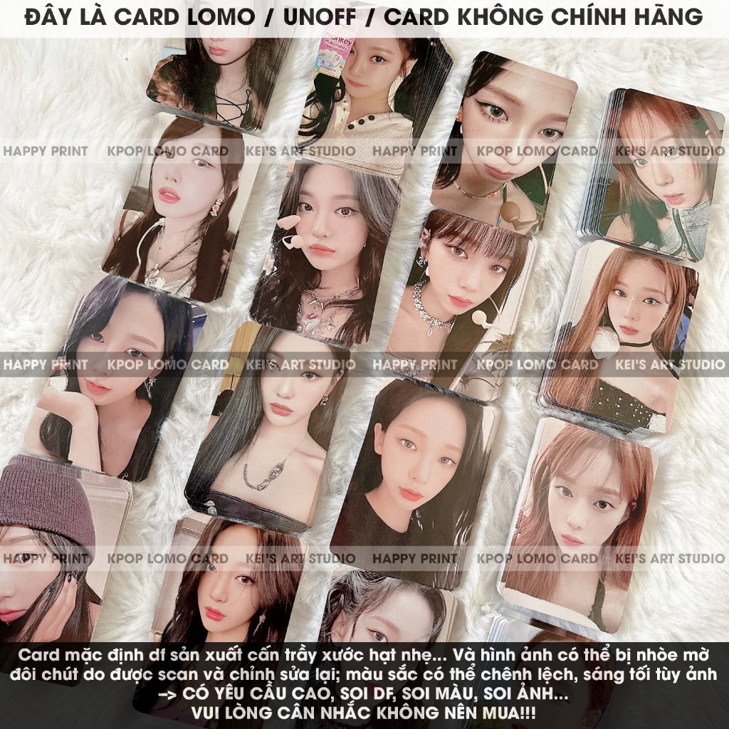 [CARD LOMO] AESPA photocard kỉ niệm 3 năm ra mắt (3rd Anniversary) nhóm: Karina, Giselle, Winter và Ningning