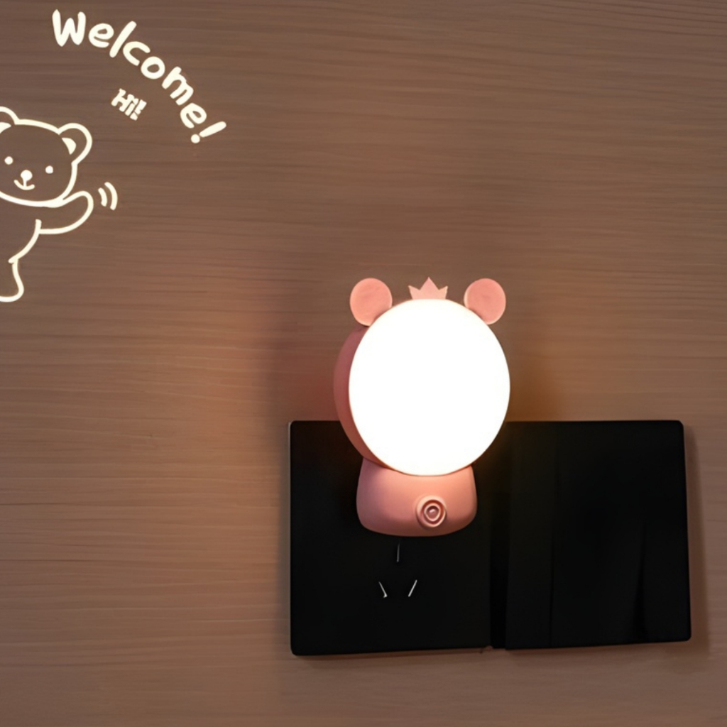 Đèn Ngủ Có Công Tắc Bật Tắt Và Chuyển Màu, Bóng Đèn Ngủ LED Nhiều Mẫu Cắm Điện Trực Tiếp Tiết Kiệm Điện