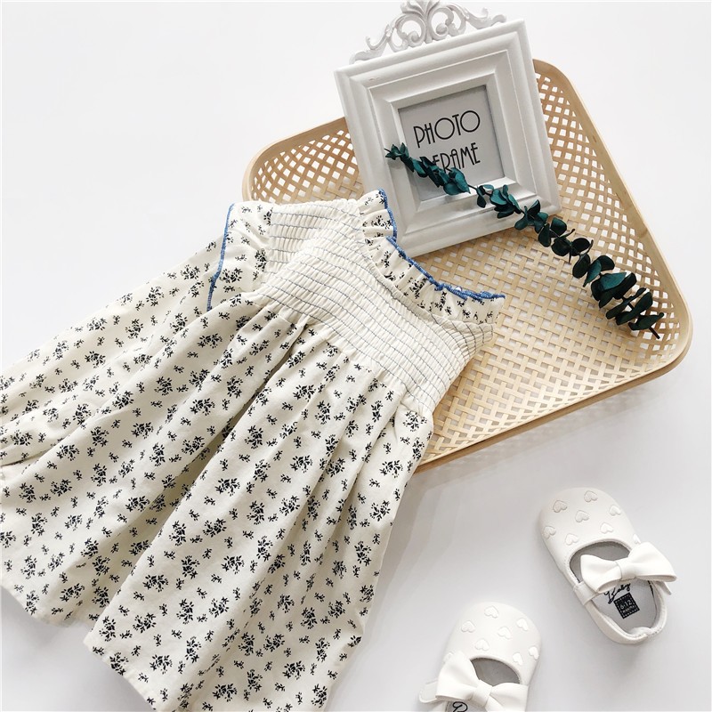 Áo Babydoll Dài Tay Cho Bé Gái Hania Kids Họa Tiết Hoa Nhí, Phong Cách Tiểu Thư