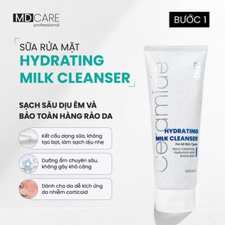 Sữa Rửa Mặt Dịu Nhẹ Và Cấp Ẩm Cho Da Nhạy Cảm MD CARE Hydrating Milk Cleanser 200ml