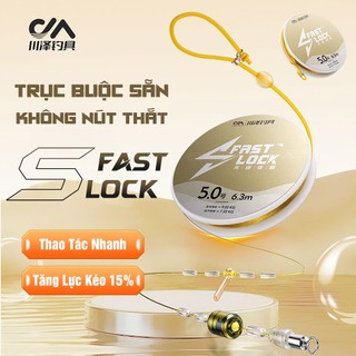 Trục Câu Đài Chuanze S Fast Lock Bộ Dây Trục Câu Cá Buộc Sẵn Dây PE Không Nút Thắt Tăng Lực Kéo 15%