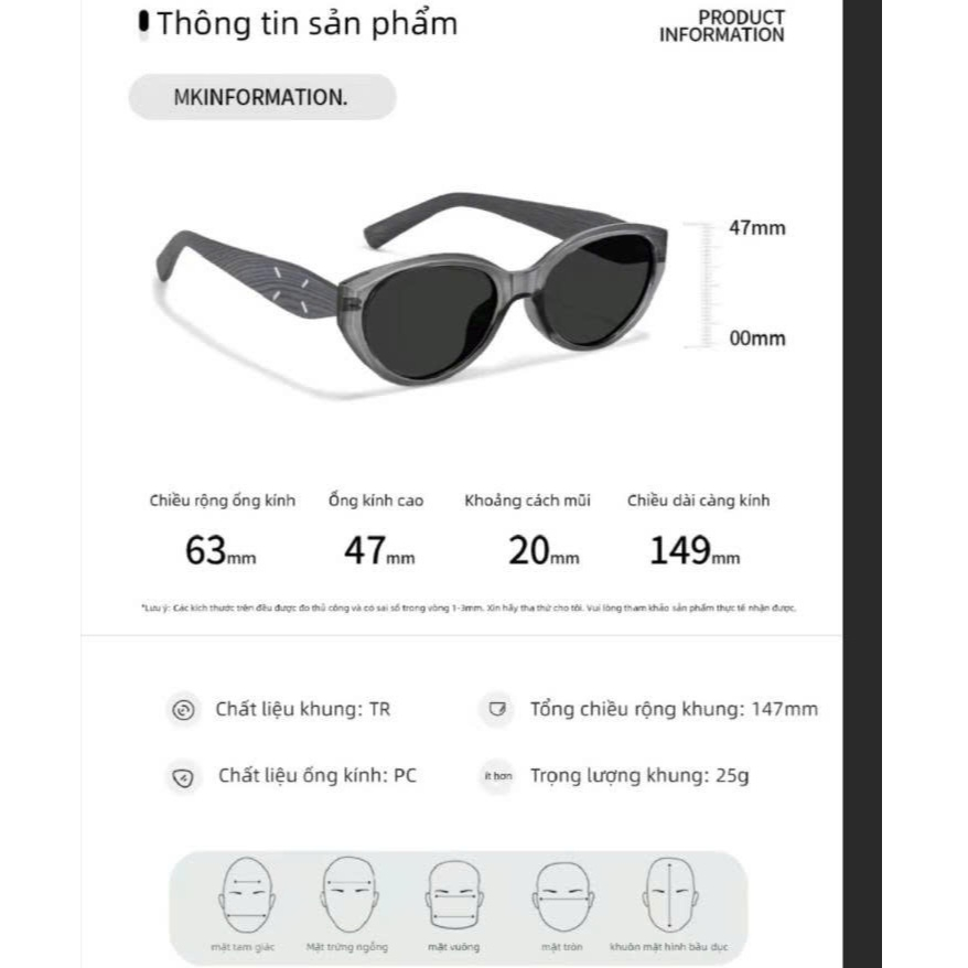 Kính Râm Mắt Mèo Nữ INNI Gọng Gỗ Chống Tia UV400, Kính Mát Đi Chơi, Đi Du Lịch 507550