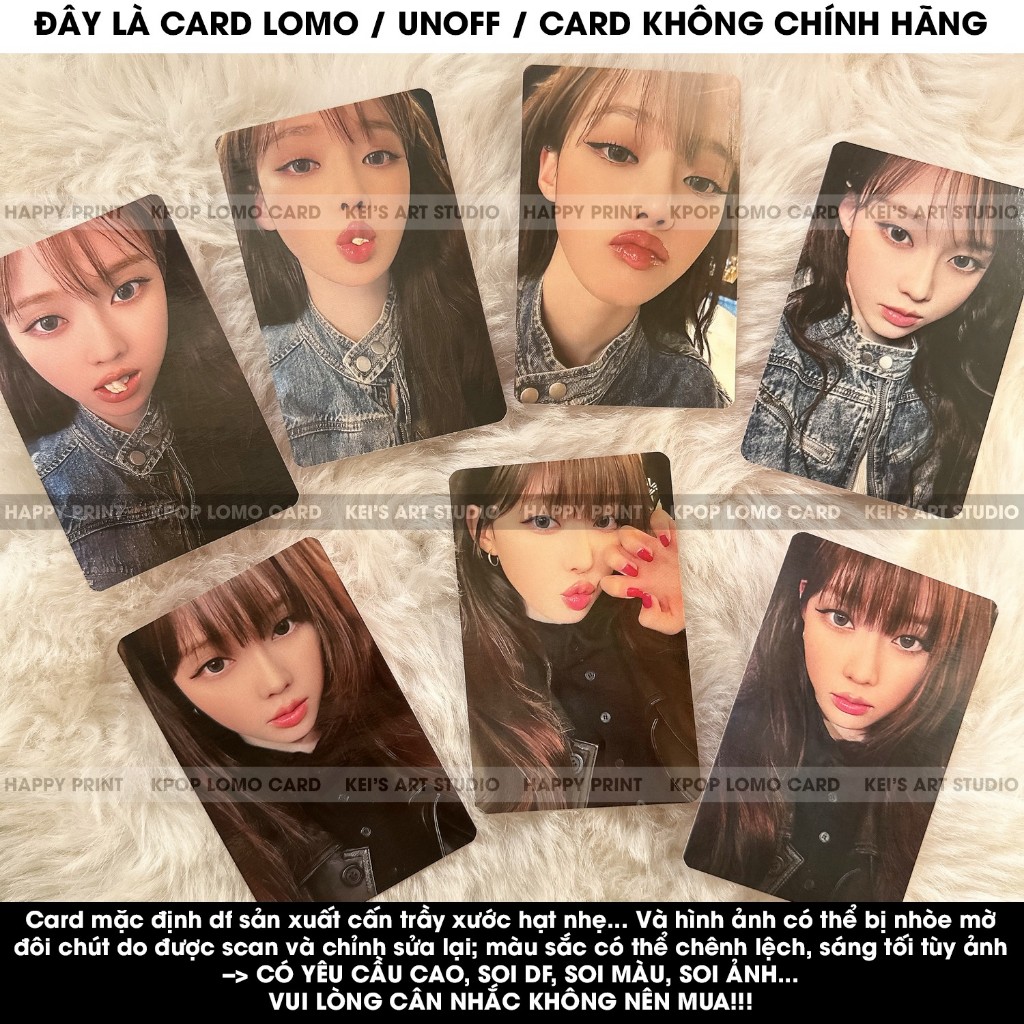 [CARD LOMO] JAPAN FANMEETING 2025 - Thẻ ảnh photocard nhóm nhạc A.E.S.P.A : Karina, Winter, Ningning, Giselle