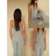 HIZEN | Set Áo Bra Yếm , Quần Gập Lưng Thấp Cotton Lụa Mềm Thoải Mái | EASE TOP x SANDY PANTS