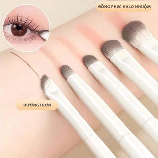 Bộ 8 Cọ Trang Điểm Mắt Chuyên Nghiệp - Cọ Đánh Phấn Mắt Nhỏ Gọn Tiện Lợi Cho Bạn Nữ Kèm Bao Da