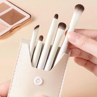 Bộ 8 Cọ Trang Điểm Mắt Chuyên Nghiệp - Cọ Đánh Phấn Mắt Nhỏ Gọn Tiện Lợi Cho Bạn Nữ Kèm Bao Da
