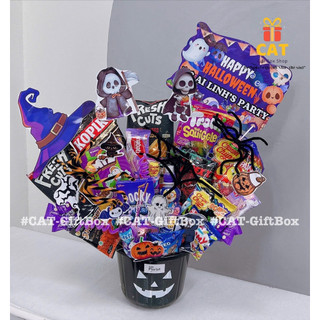 Set quà Halloween bánh kẹo mix – giỏ quà Halloween trang trí dễ thương tặng bé, bạn bè ,set bánh kẹo halloween 2025