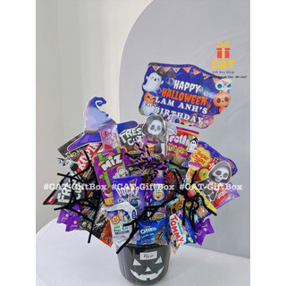 Set quà Halloween bánh kẹo mix – giỏ quà Halloween trang trí dễ thương tặng bé, bạn bè ,set bánh kẹo halloween 2025