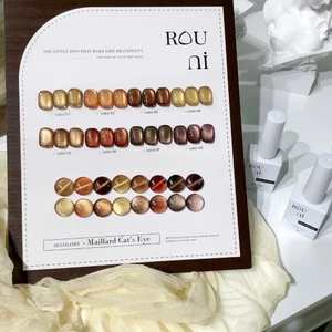 Set ROUni Sơn Gel Móng Mới Xuân Đông - 8 Màu Trending Sơn Gel Maillard Cat's Eye nail
