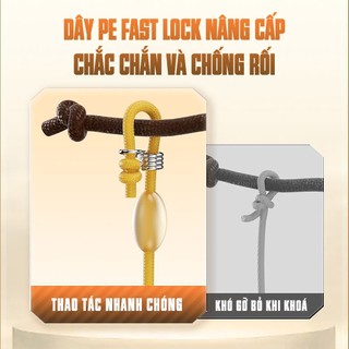 Trục Câu Đài Chuanze S Fast Lock Bộ Dây Trục Câu Cá Buộc Sẵn Dây PE Không Nút Thắt Tăng Lực Kéo 15%