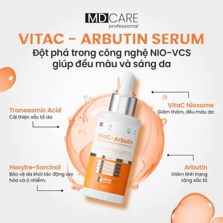 Serum Sáng Da, Chống Lão Hoá MD CARE VitaC-Arbutin Serum 30ml