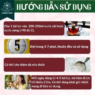 Trà Đông Trùng Dây Thìa Canh - Làng Mai - 7 Vị Thảo Dược Giúp Ổn Định Đường Huyết, An Toàn Lành Tính