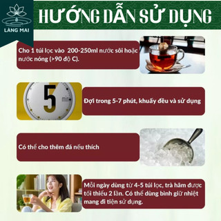 Trà Cà Gai Leo - Làng Mai - 4 vị Thảo Dược. Làm Mát Gan, sạch mụn, da sáng, Dạng Túi Lọc Tiện Lợi Dễ Uống. Hộp 30 gói