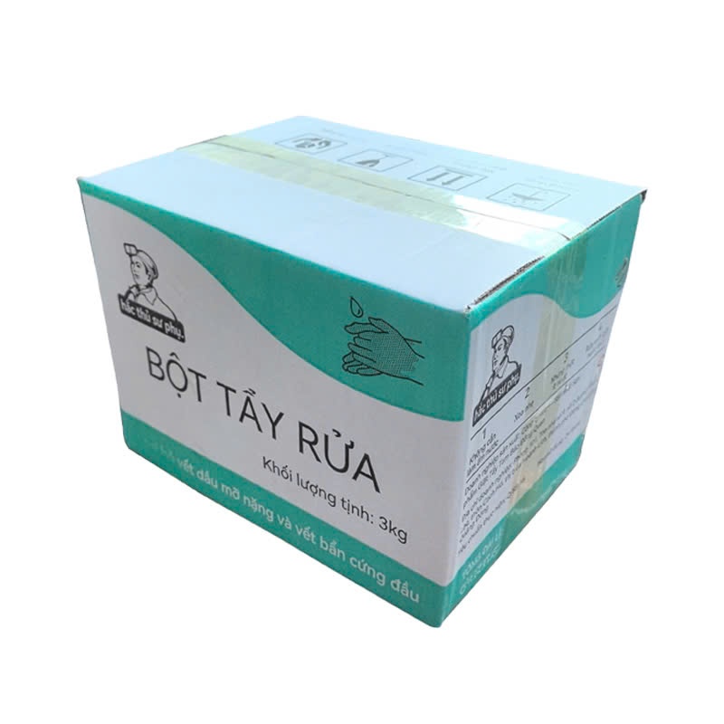 Bột Tẩy Rửa Hắc Thủ Sư Phụ 3kg – Loại Bỏ Vết Dầu Mỡ Nặng, Vết Bẩn Cứng Đầu Hiệu Quả Cao