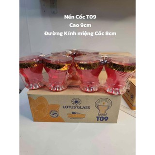 Combo 1 Hộp Nến Nghệ Thuật Đủ Kích Cỡ T01/T03 To/T19F/T09,VT18N - Cốc Ly Thủy Tinh Cao Cấp