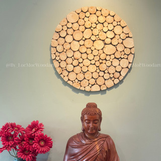 Tranh gỗ Lộc Mộc hiện đại - Tranh Mosaic Nguyên Bản treo Phòng khách, phòng ngủ, tranh độc handmade