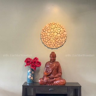 Tranh gỗ Lộc Mộc hiện đại - Tranh Mosaic Nguyên Bản treo Phòng khách, phòng ngủ, tranh độc handmade