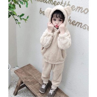 BỘ LÔNG MŨ 3 MÀU HỒNG NÂU KEM