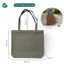 Túi Tote Canvas Túi Tote Đa Năng Màu Trơn Có Đáy Không Khoá Kéo Phong Cách Đơn Giản - 3IIHOMETUITOTE